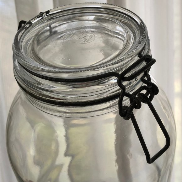 Vintage Storage & Organization 3 Liter Vintage Glass Bail Trigger